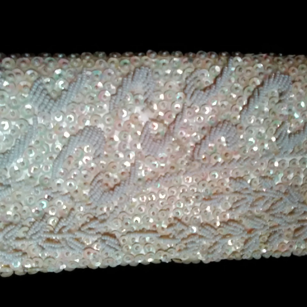 VINTAGE 70'S ERA BEADED ENVELOPE CLUTCH PURSE